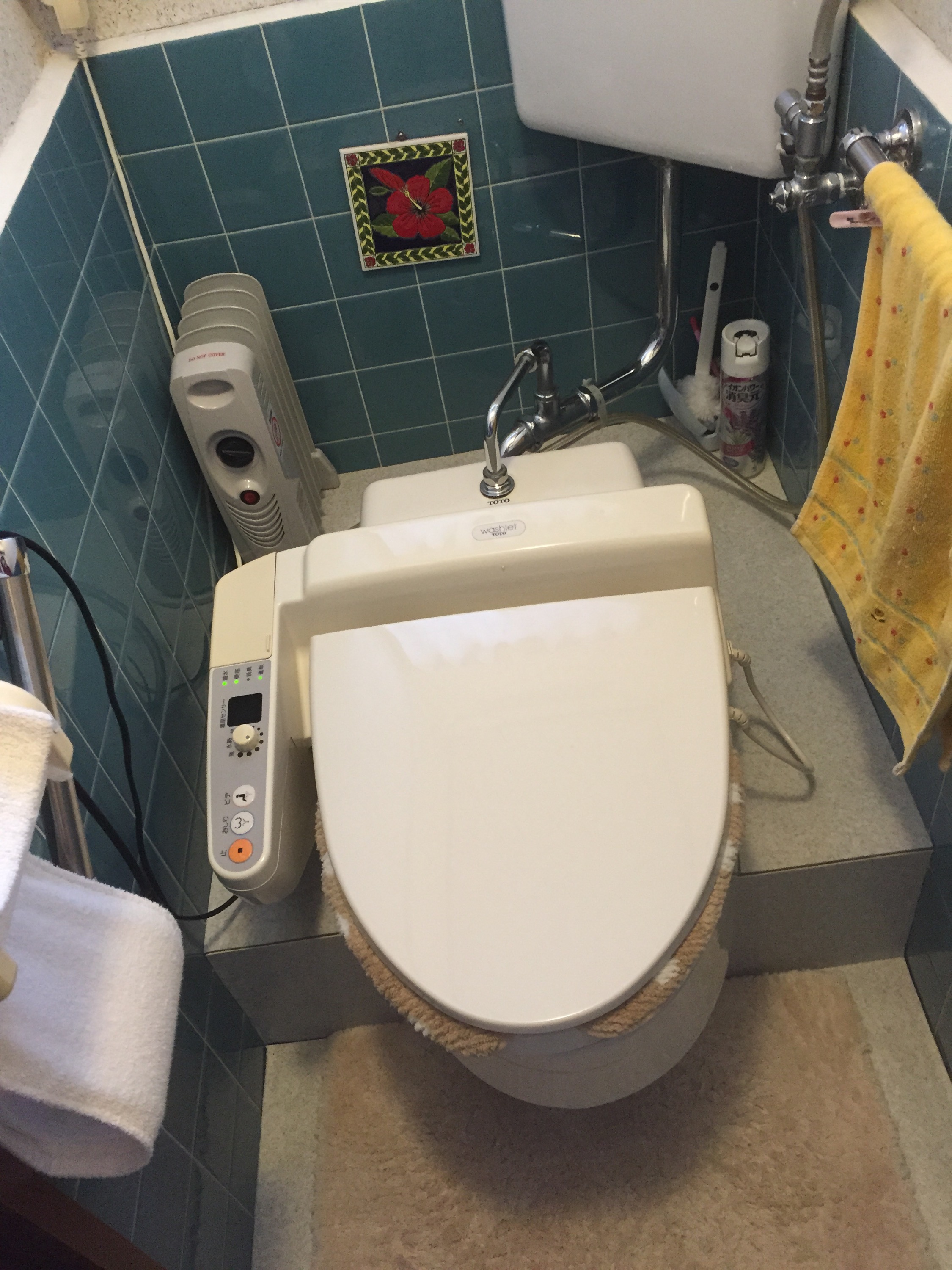 和式トイレなので、小上がりの段差がありました。。
